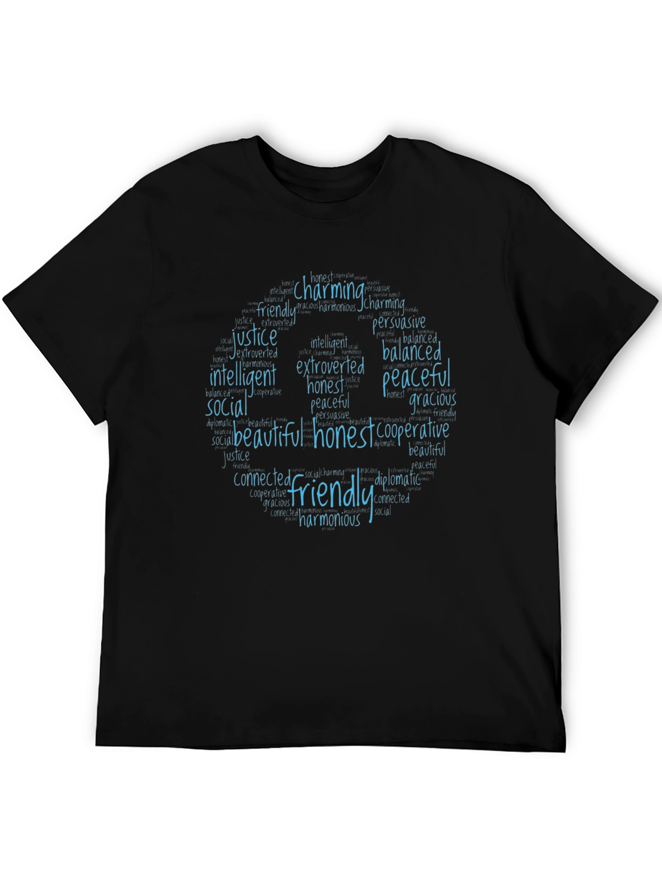 Friendly Qualities T-Shirt - Charming Honest Peaceful
