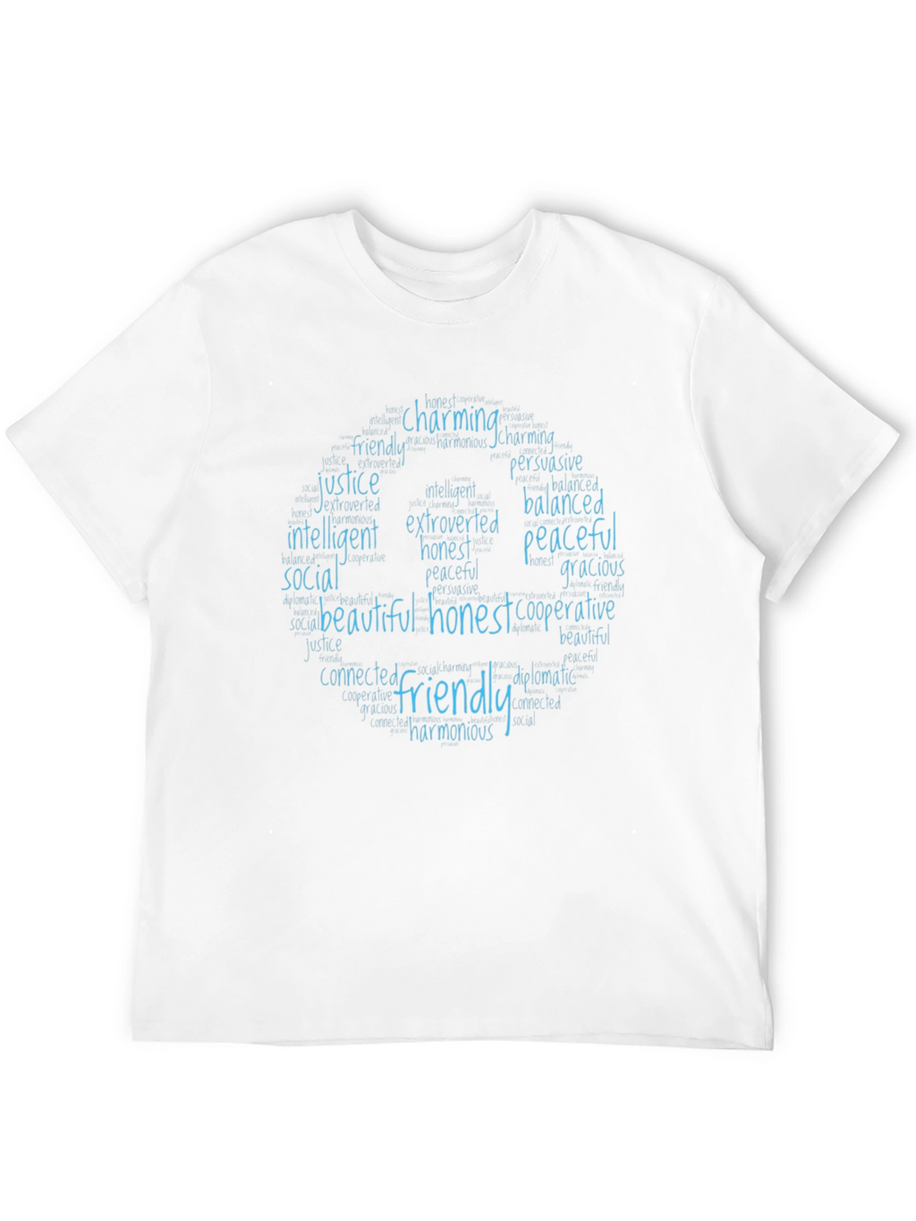 Friendly Qualities T-Shirt - Charming Honest Peaceful
