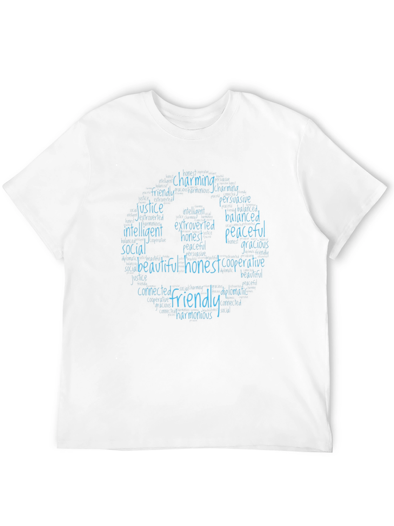 Friendly Qualities T-Shirt - Charming Honest Peaceful