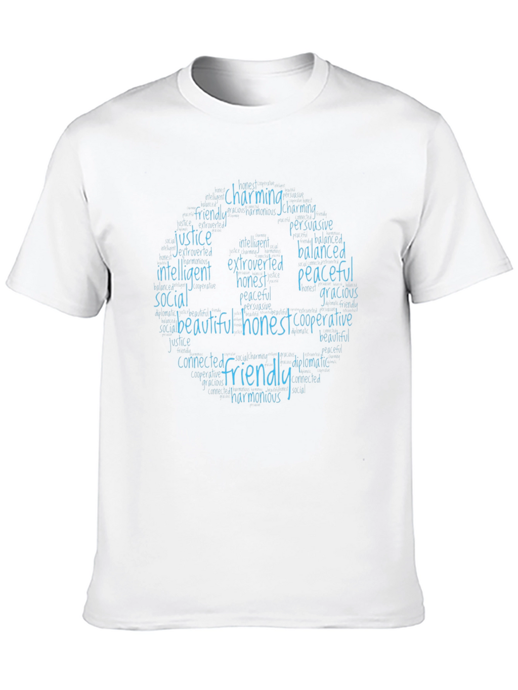 Friendly Qualities T-Shirt - Charming Honest Peaceful