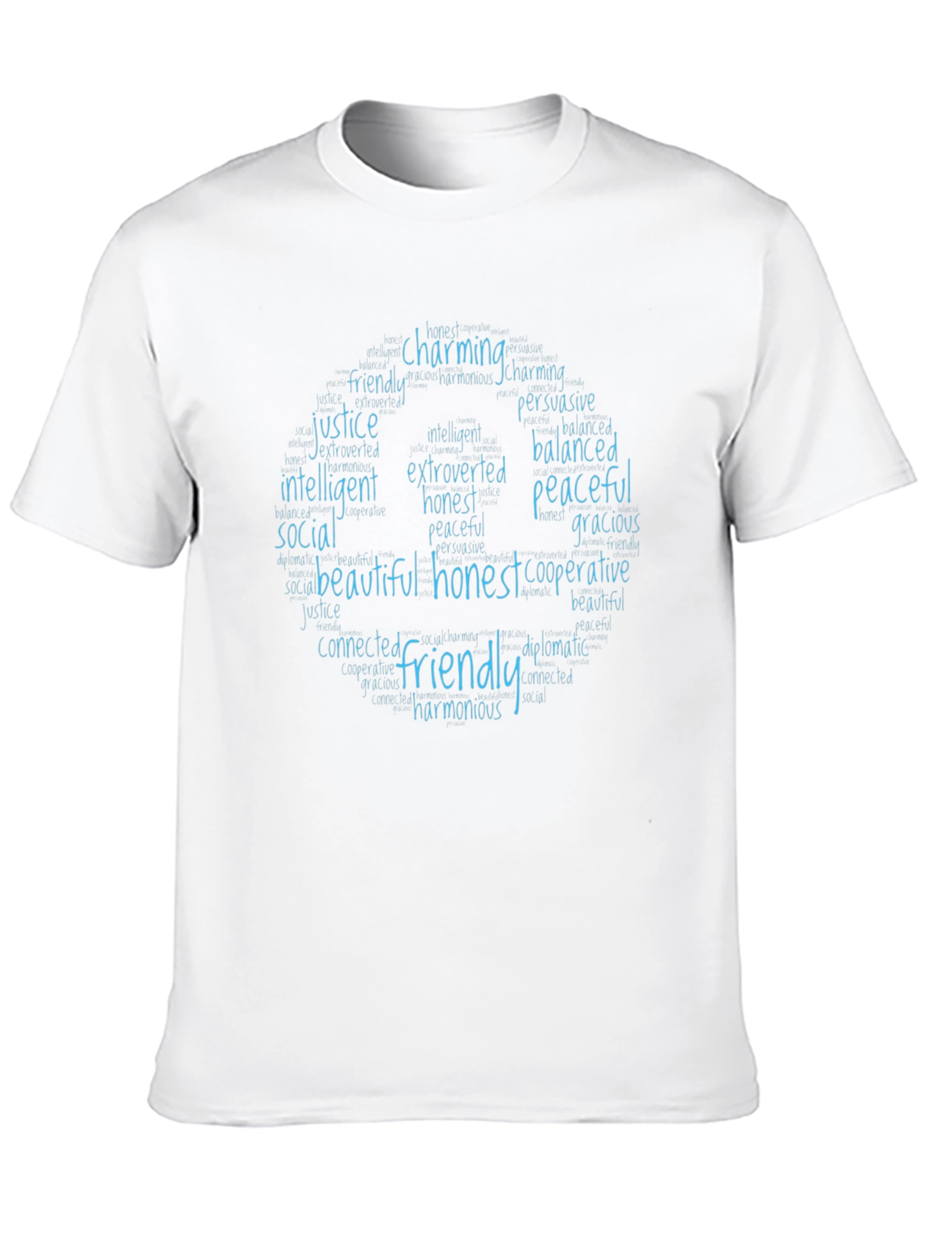Friendly Qualities T-Shirt - Charming Honest Peaceful
