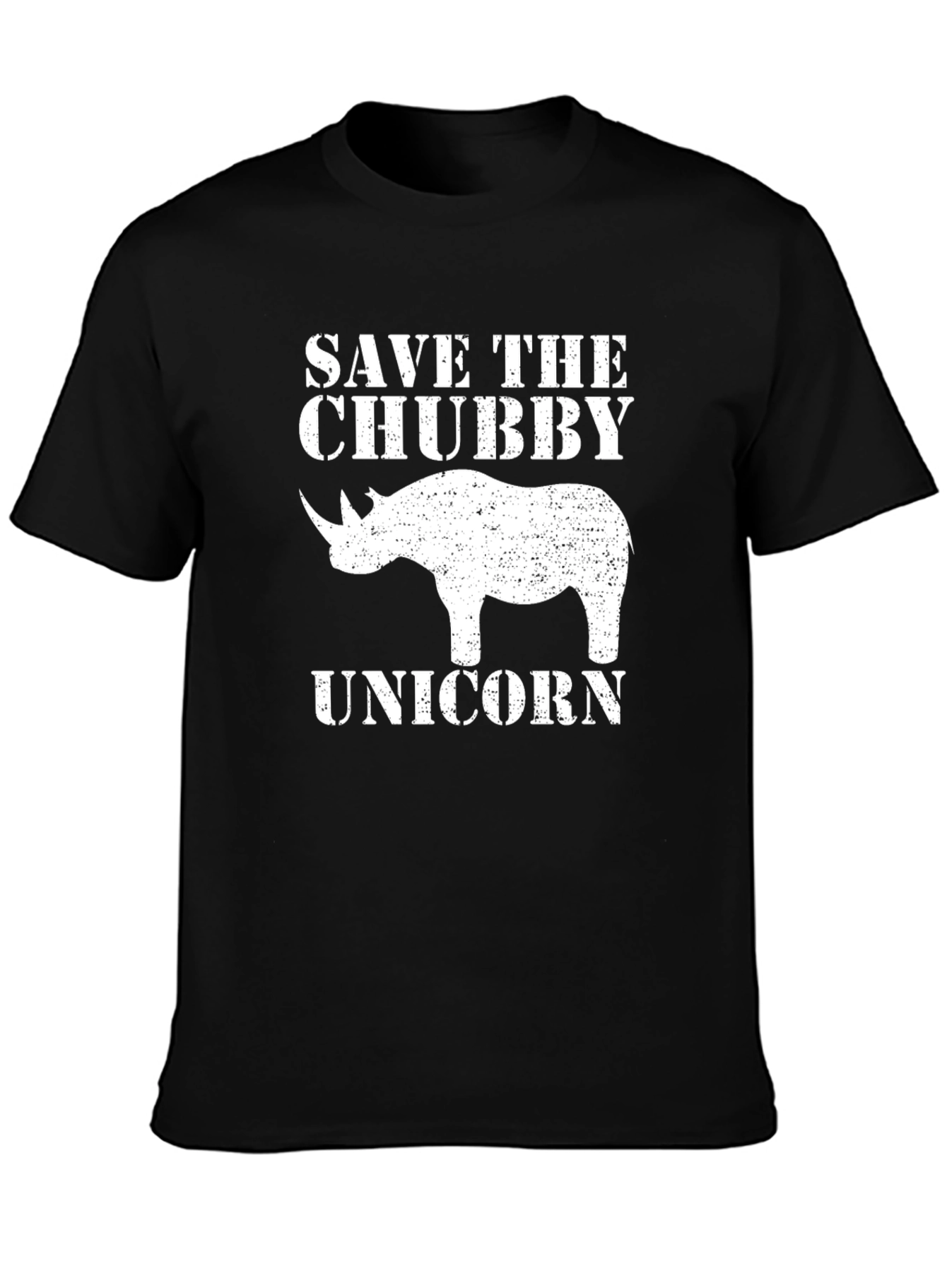Save the Chubby Unicorn T-Shirt - Funny Rhino Graphic Tee