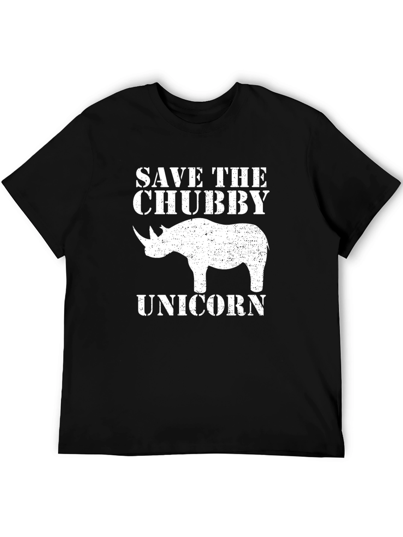 Save the Chubby Unicorn T-Shirt - Funny Rhino Graphic Tee