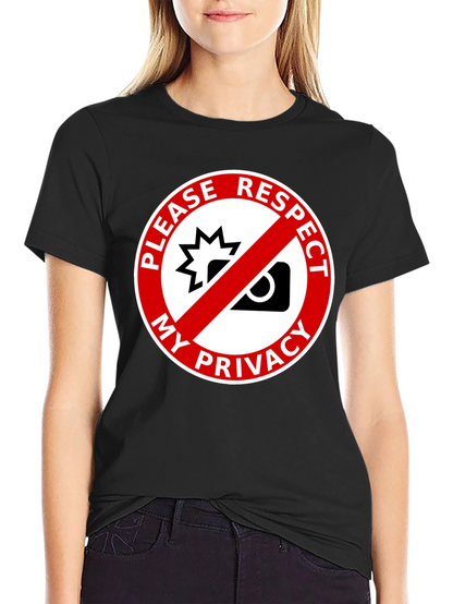 Respect My Privacy Graphic Tee - Anti-Paparazzi Shirt