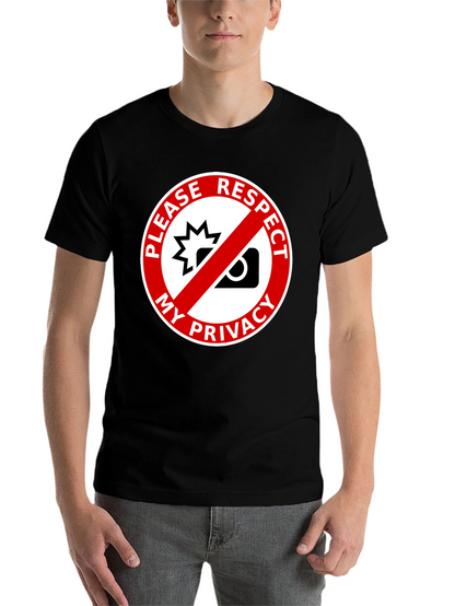 Respect My Privacy Graphic Tee - Anti-Paparazzi Shirt