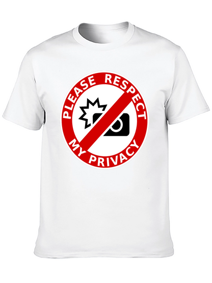 Respect My Privacy Graphic Tee - Anti-Paparazzi Shirt