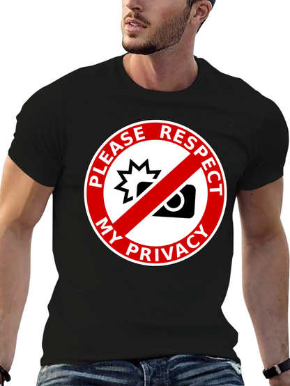 Respect My Privacy Graphic Tee - Anti-Paparazzi Shirt