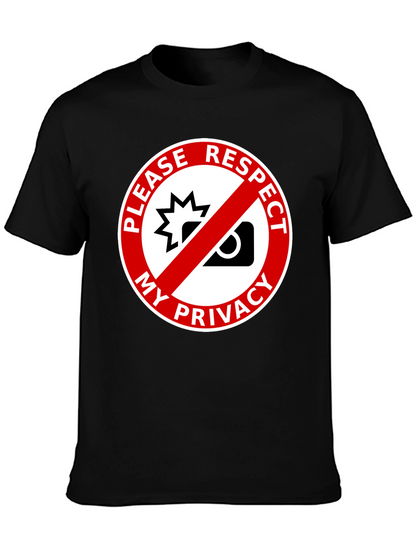 Respect My Privacy Graphic Tee - Anti-Paparazzi Shirt
