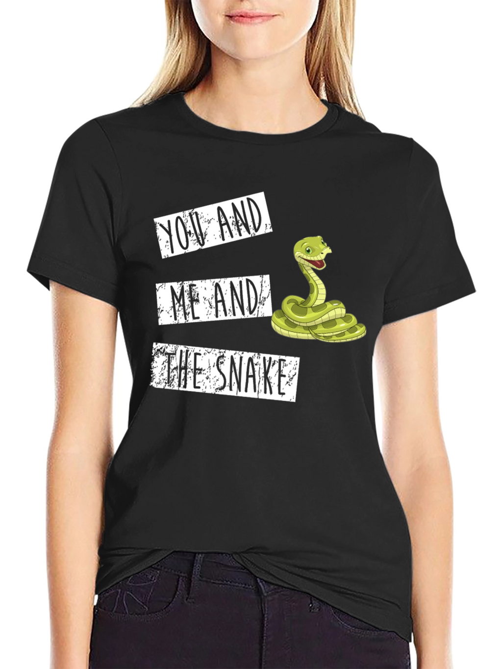 You and Me and the Snake Graphic Tee