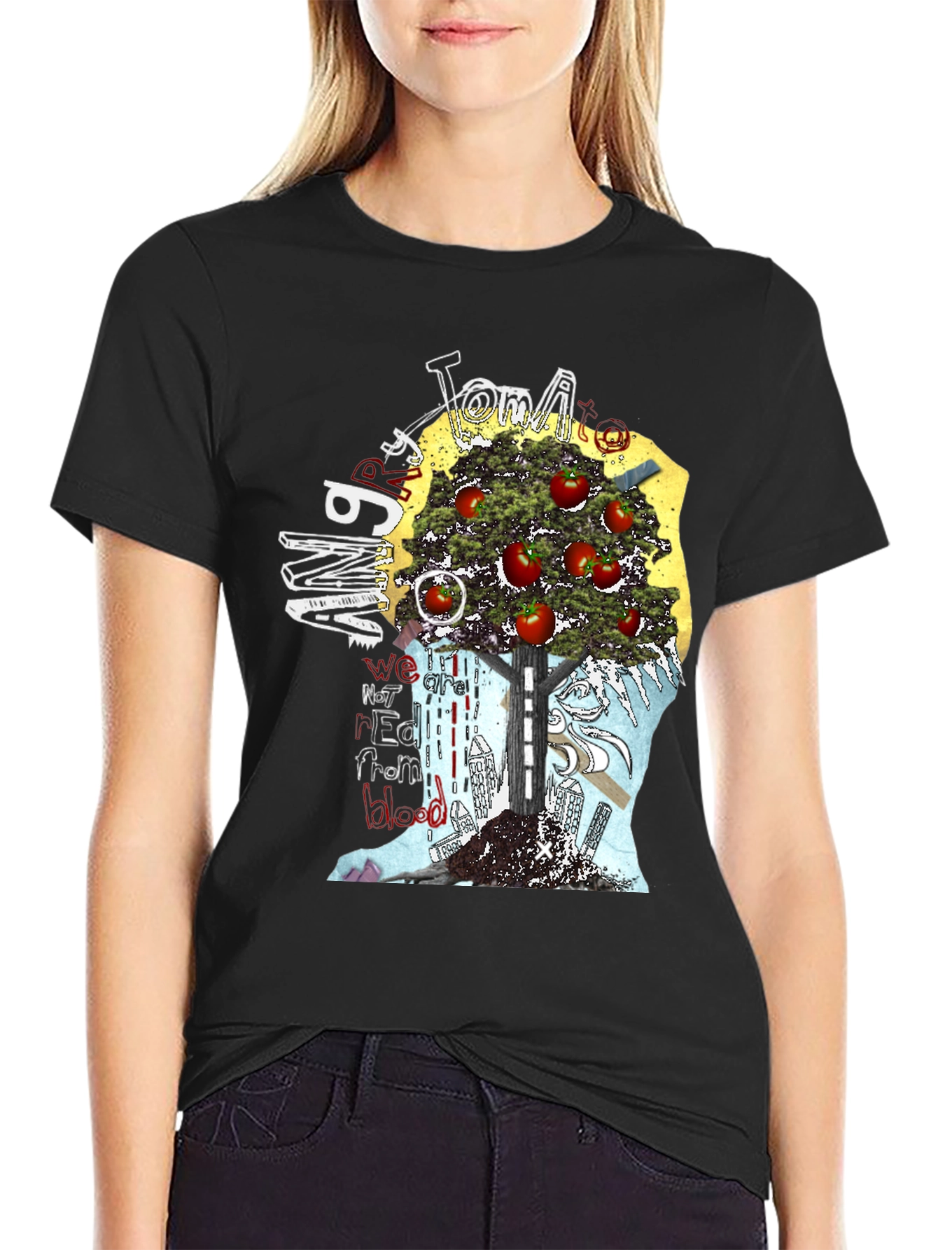Tomato Man Graphic T-Shirt - Unique Art Tee