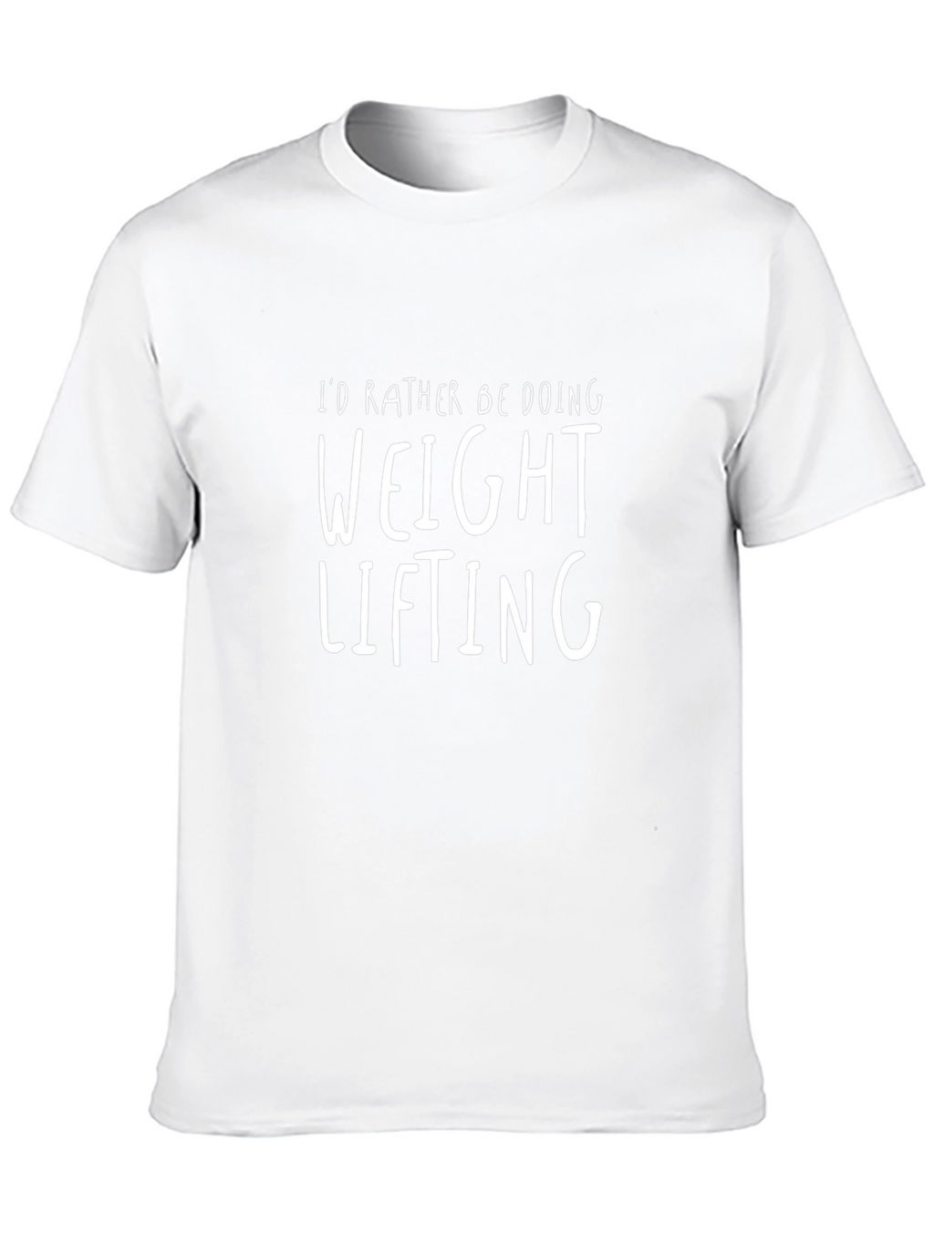 Weight Lifting Graphic Tee - Black Cotton T-Shirt