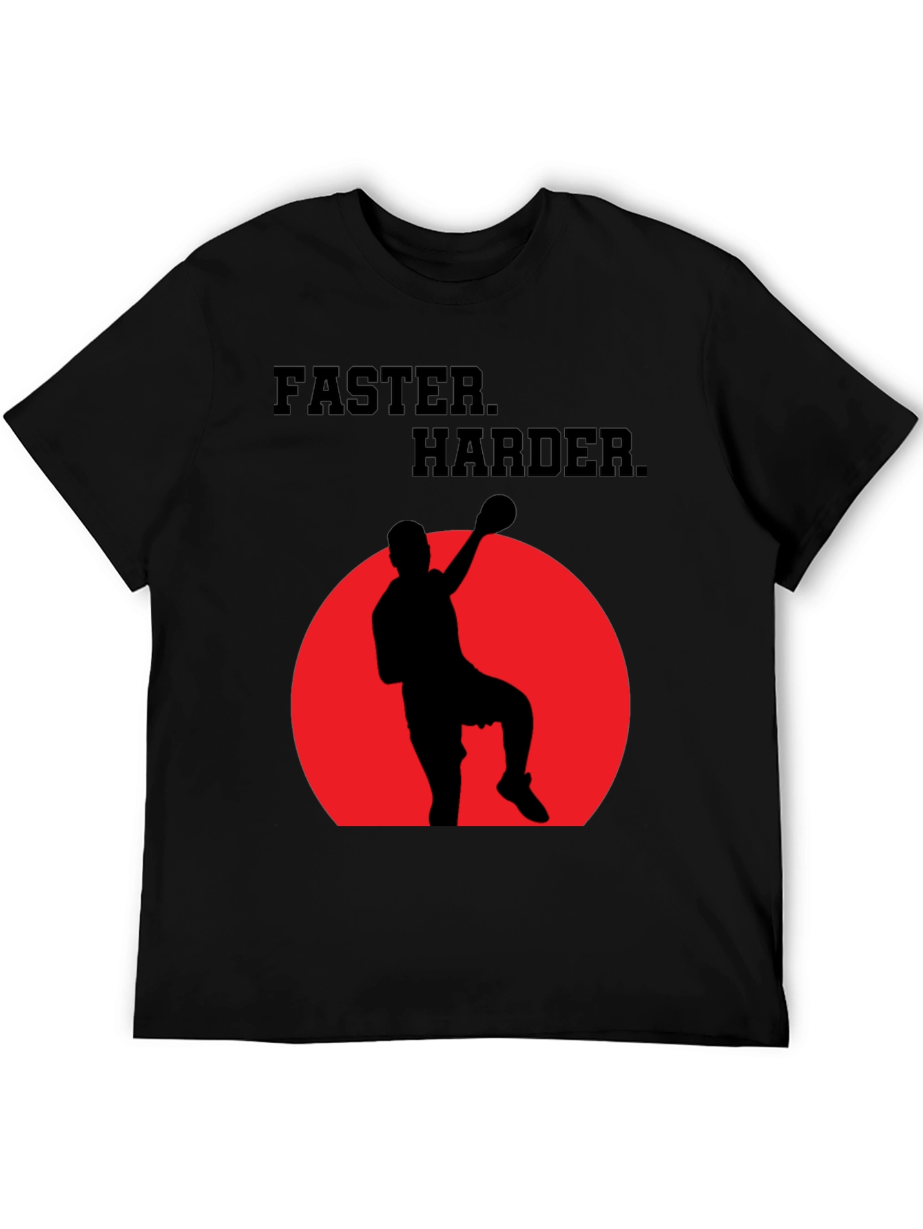 Faster Harder T-Shirt: Sporty Graphic Tee for Men