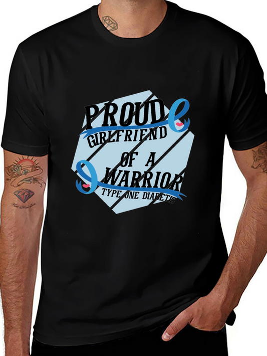 Proud Girlfriend Warrior Type One Diabetic T-Shirt