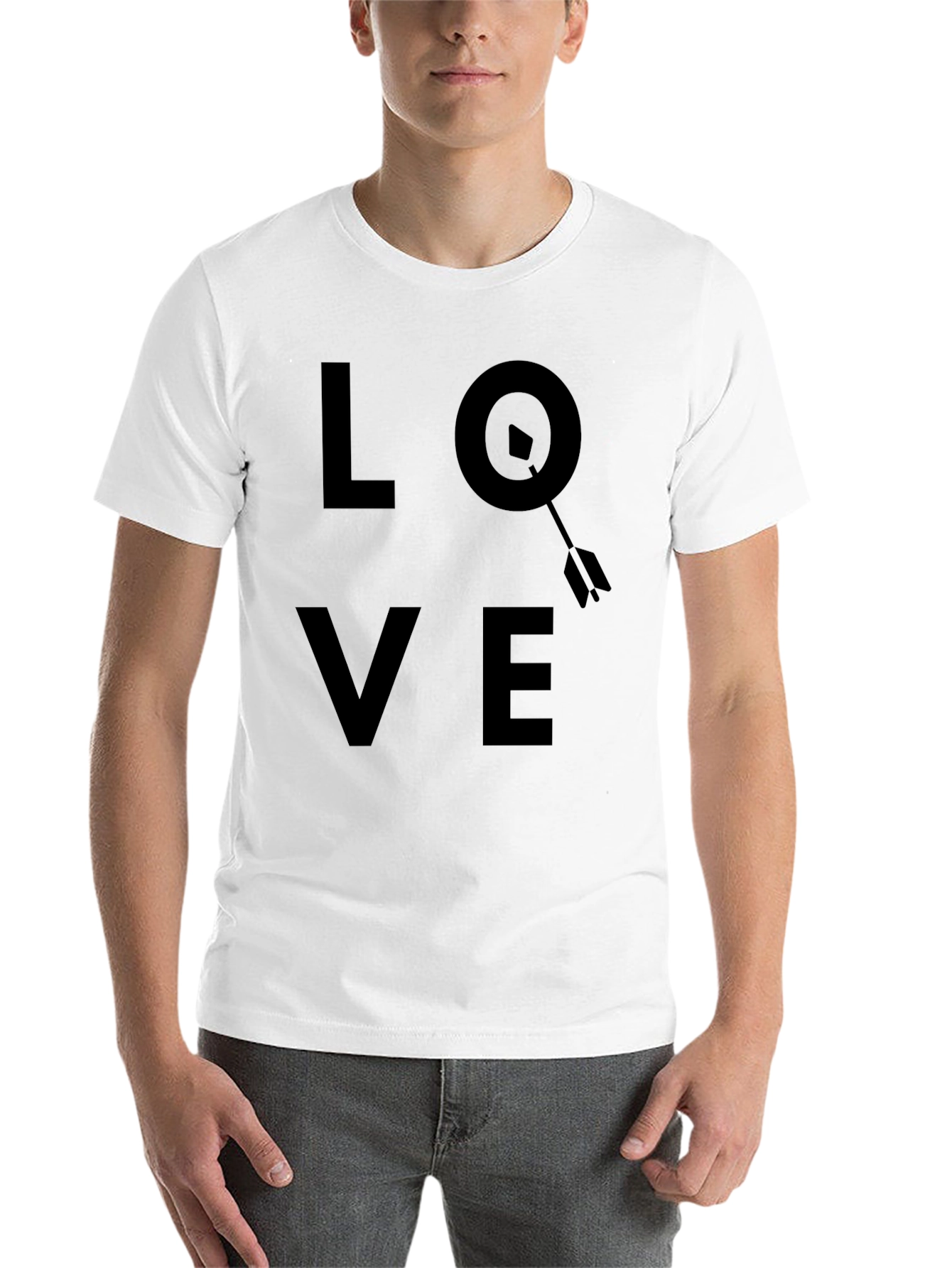 LOVE Compass Arrow Mens T-Shirt