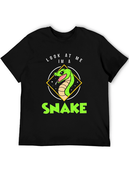 Look At Me Im A Snake Black T-Shirt