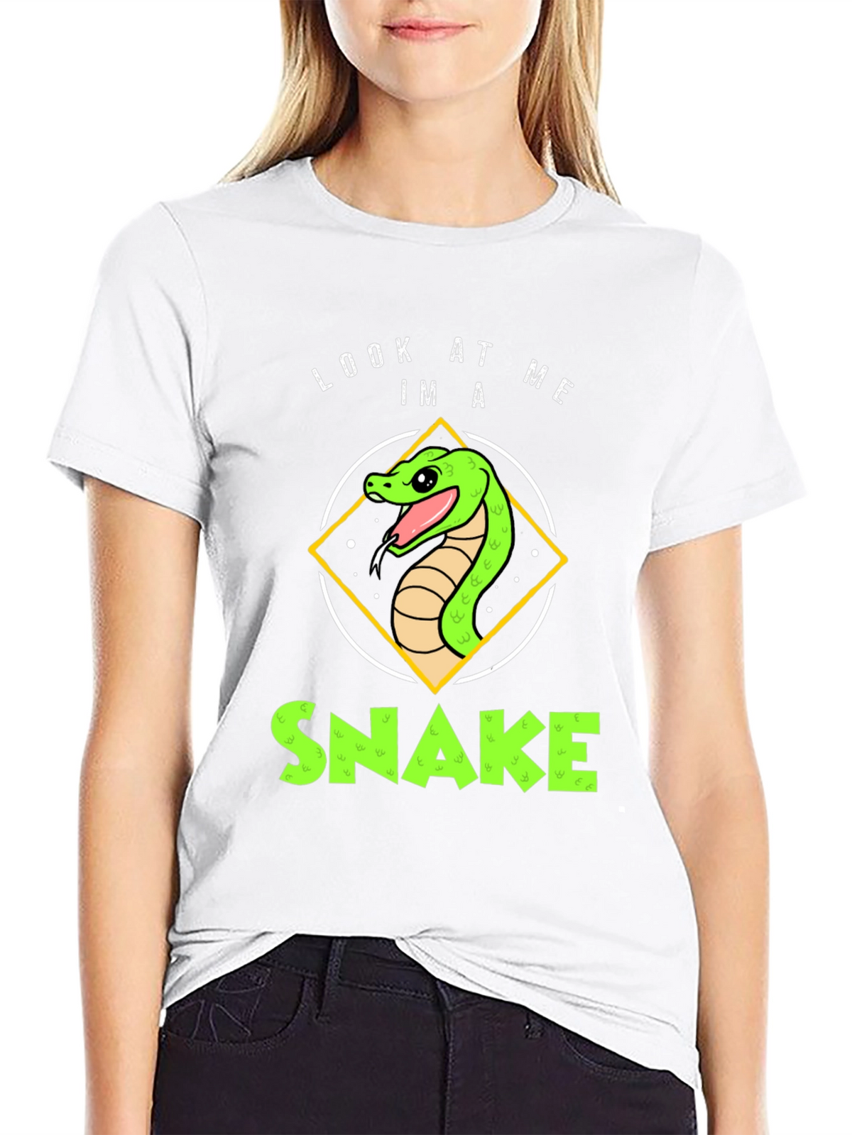 Look At Me Im A Snake Black T-Shirt