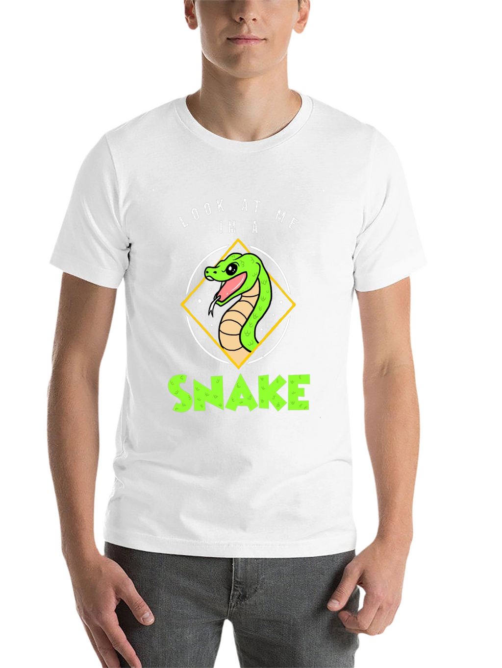 Look At Me Im A Snake Black T-Shirt