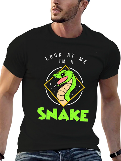 Look At Me Im A Snake Black T-Shirt