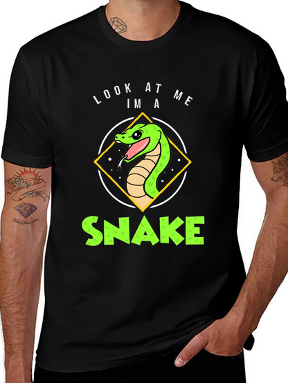 Look At Me Im A Snake Black T-Shirt