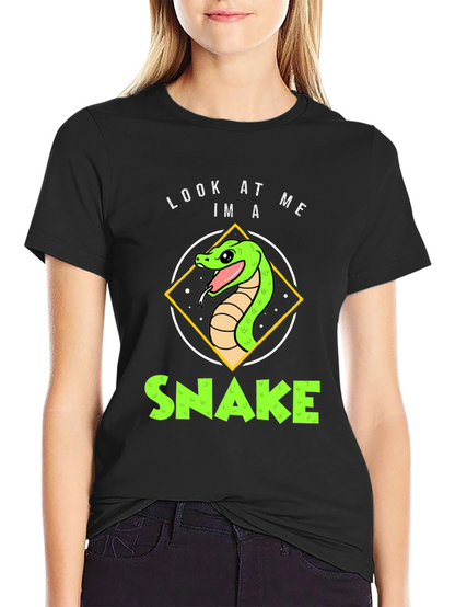 Look At Me Im A Snake Black T-Shirt