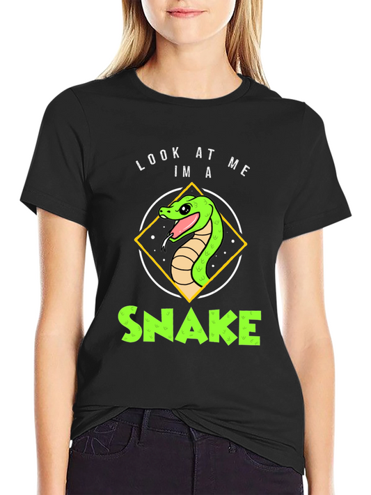 Look At Me Im A Snake Black T-Shirt