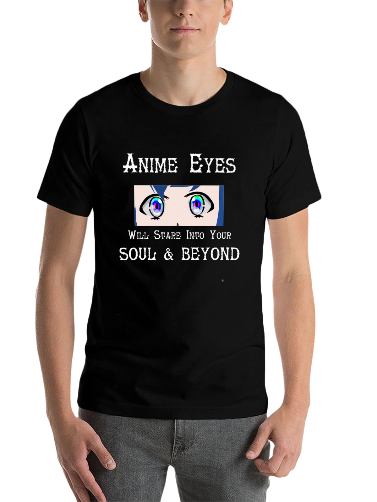 Anime Eyes Stare T-Shirt - Unique Graphic Tee