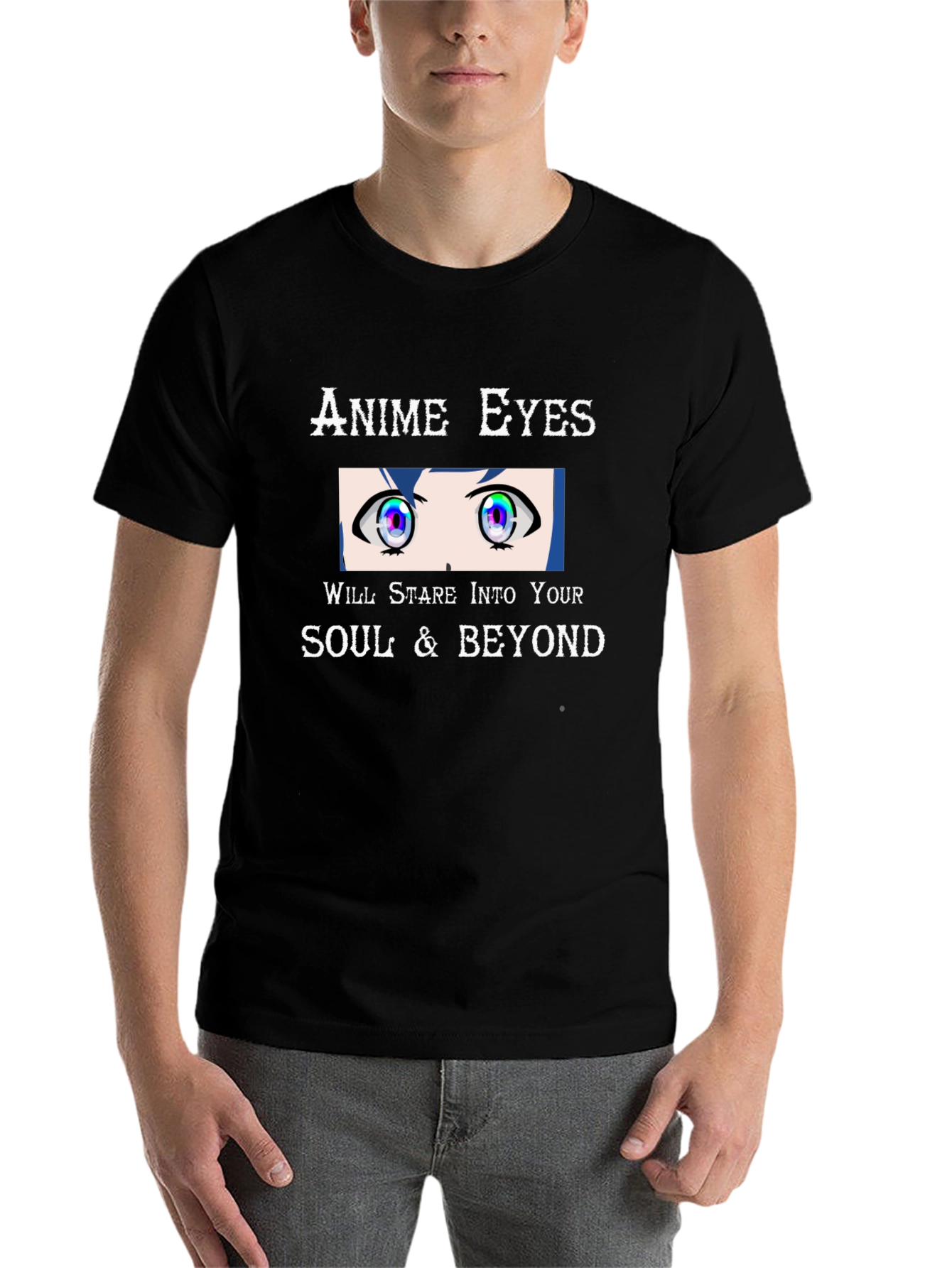 Anime Eyes Stare T-Shirt - Unique Graphic Tee