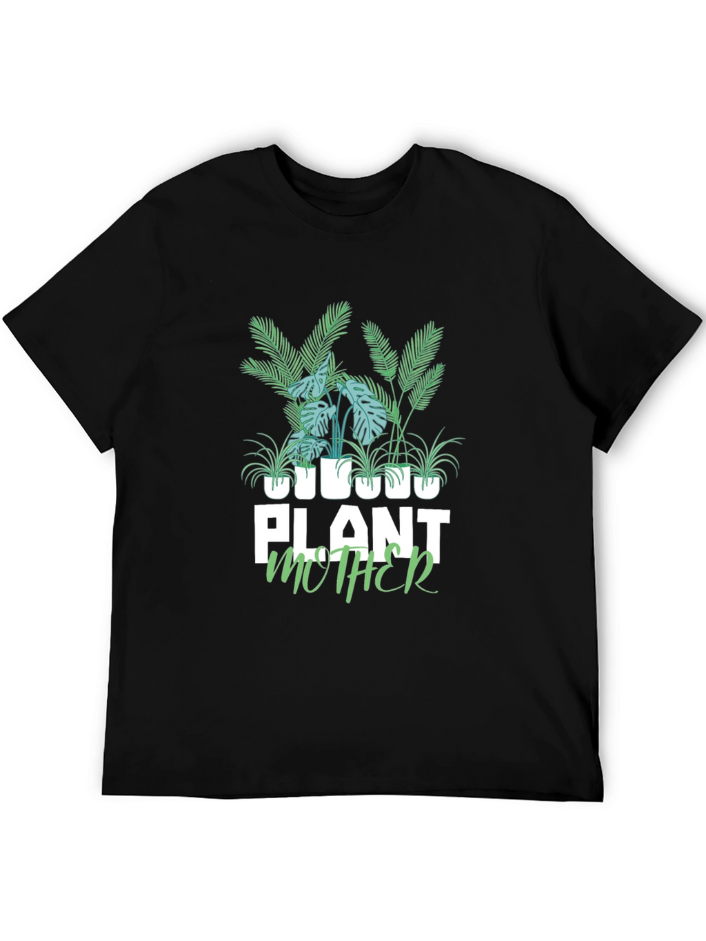 Plant Mother Graphic Tee - Black Cotton T-Shirt