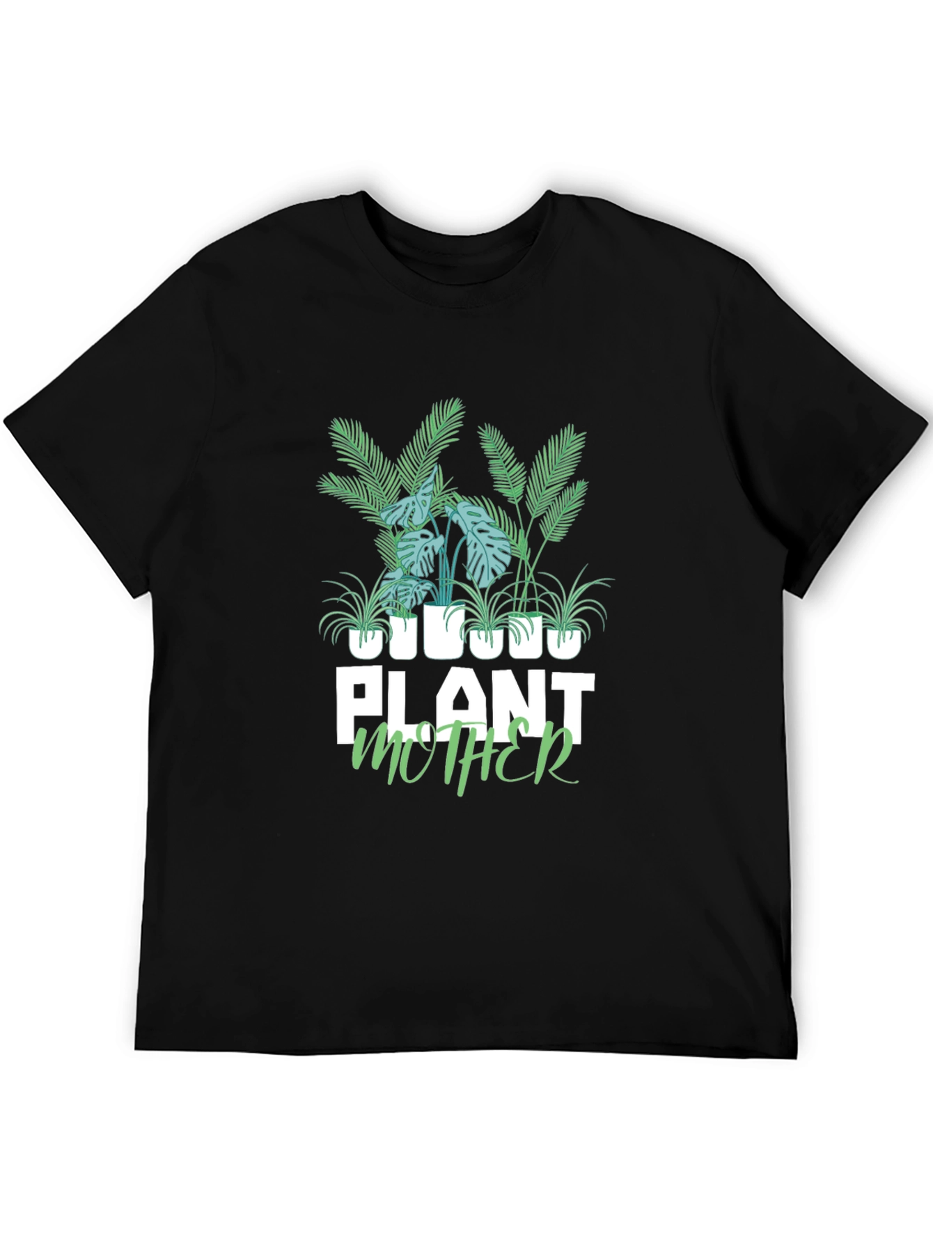 Plant Mother Graphic Tee - Black Cotton T-Shirt
