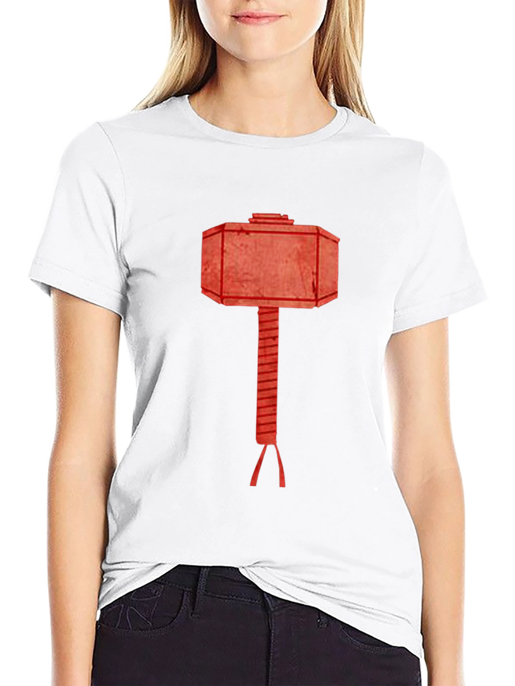 Hammer Graphic Tee - Black Cotton T-Shirt