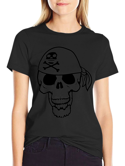 Skull & Crossbones Bandana T-Shirt - Pirate Style