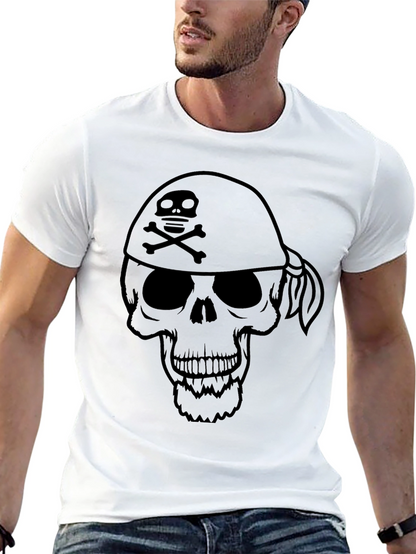 Skull & Crossbones Bandana T-Shirt - Pirate Style