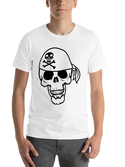 Skull & Crossbones Bandana T-Shirt - Pirate Style