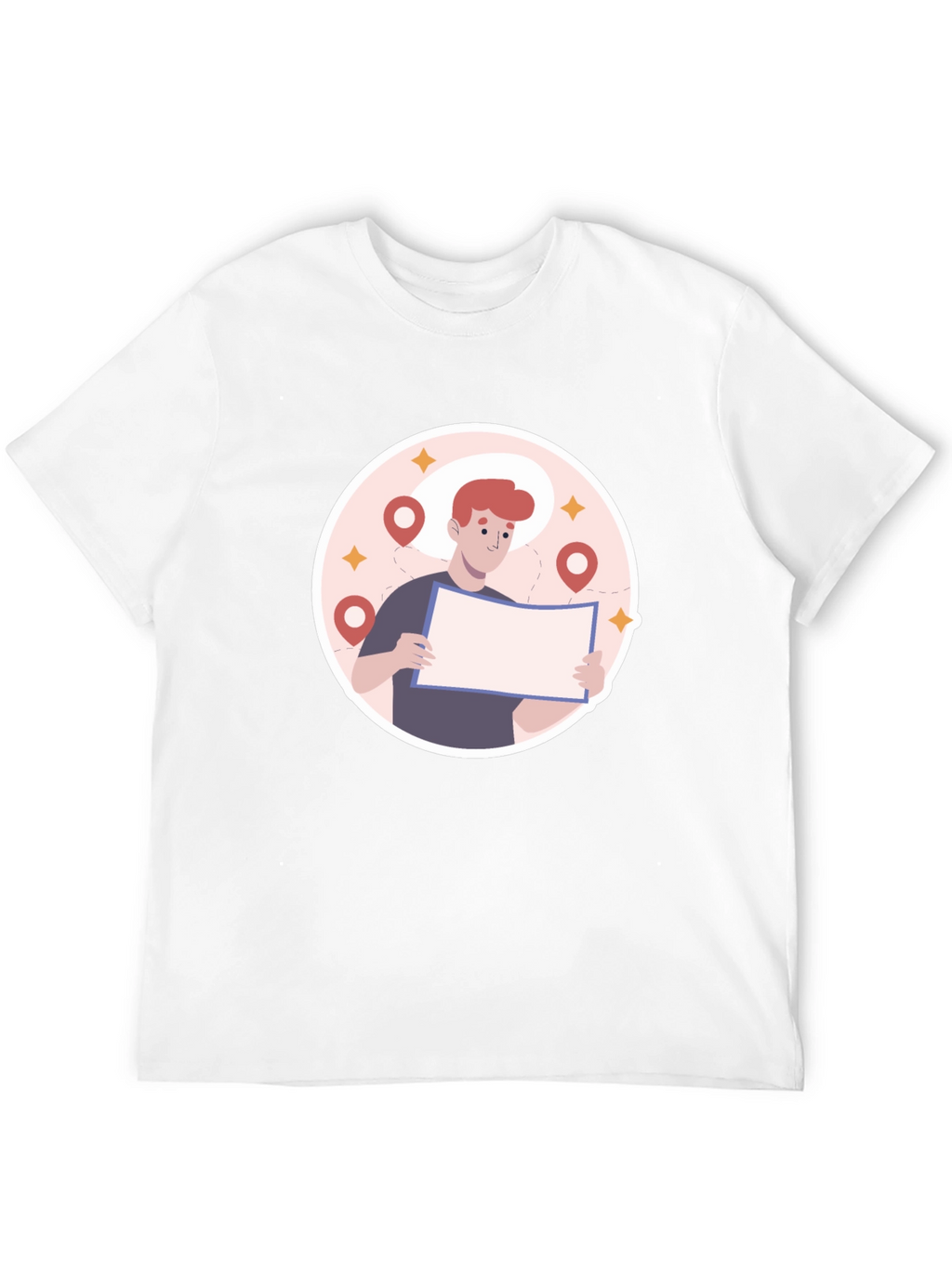 Black Graphic T-Shirt - Lost Traveler Design