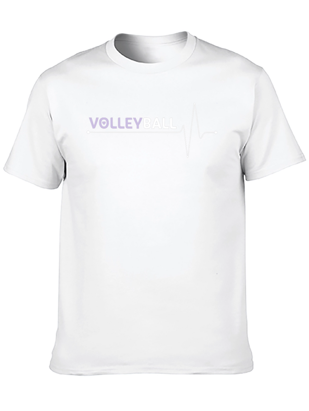 Volleyball Heartbeat Graphic T-Shirt - Sporty & Stylish