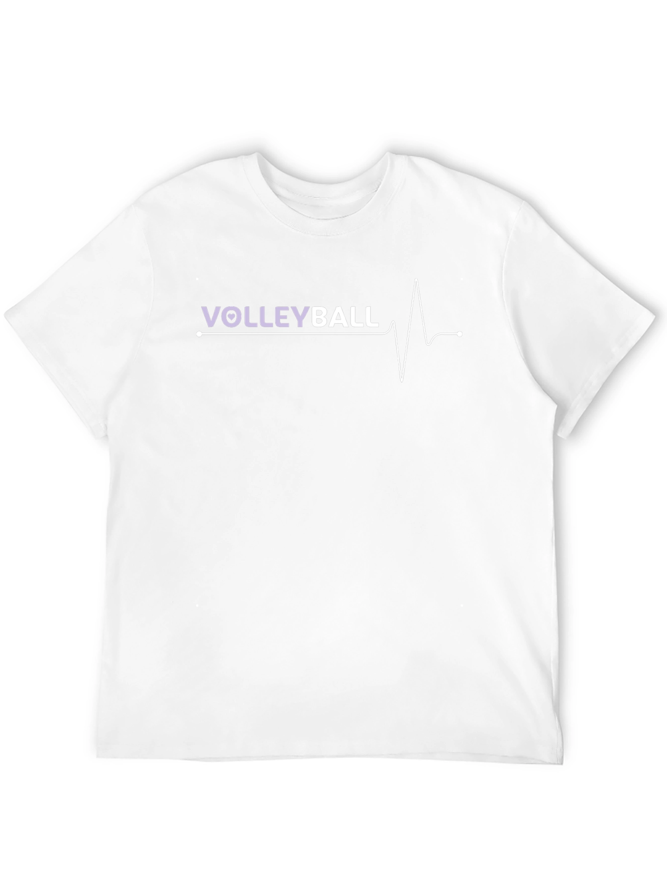 Volleyball Heartbeat Graphic T-Shirt - Sporty & Stylish