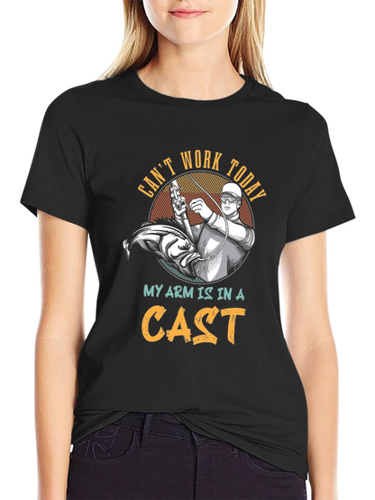 Funny Fishing T-Shirt: Cant Work Today