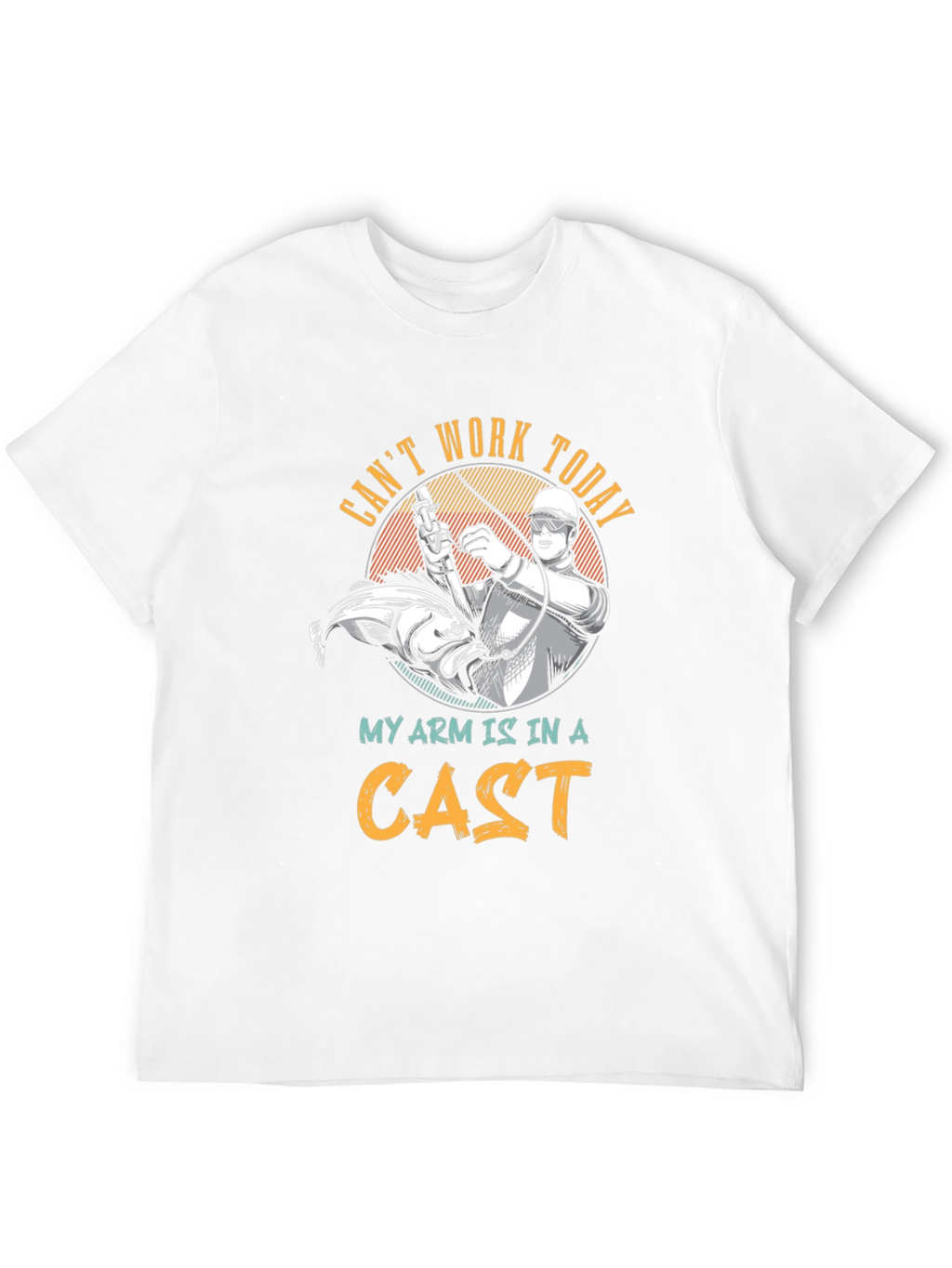 Funny Fishing T-Shirt: Cant Work Today