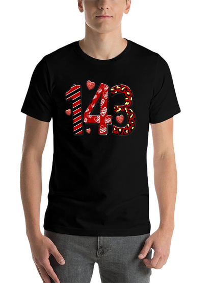 Valentines Day 143 Graphic T-Shirt