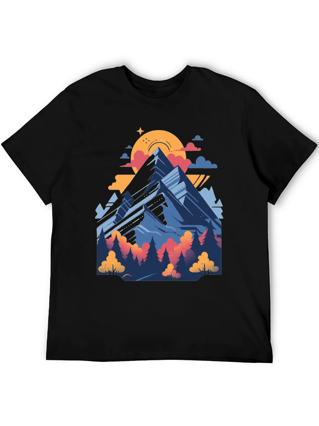 Mountain Graphic Tee - Nature Adventure Shirt