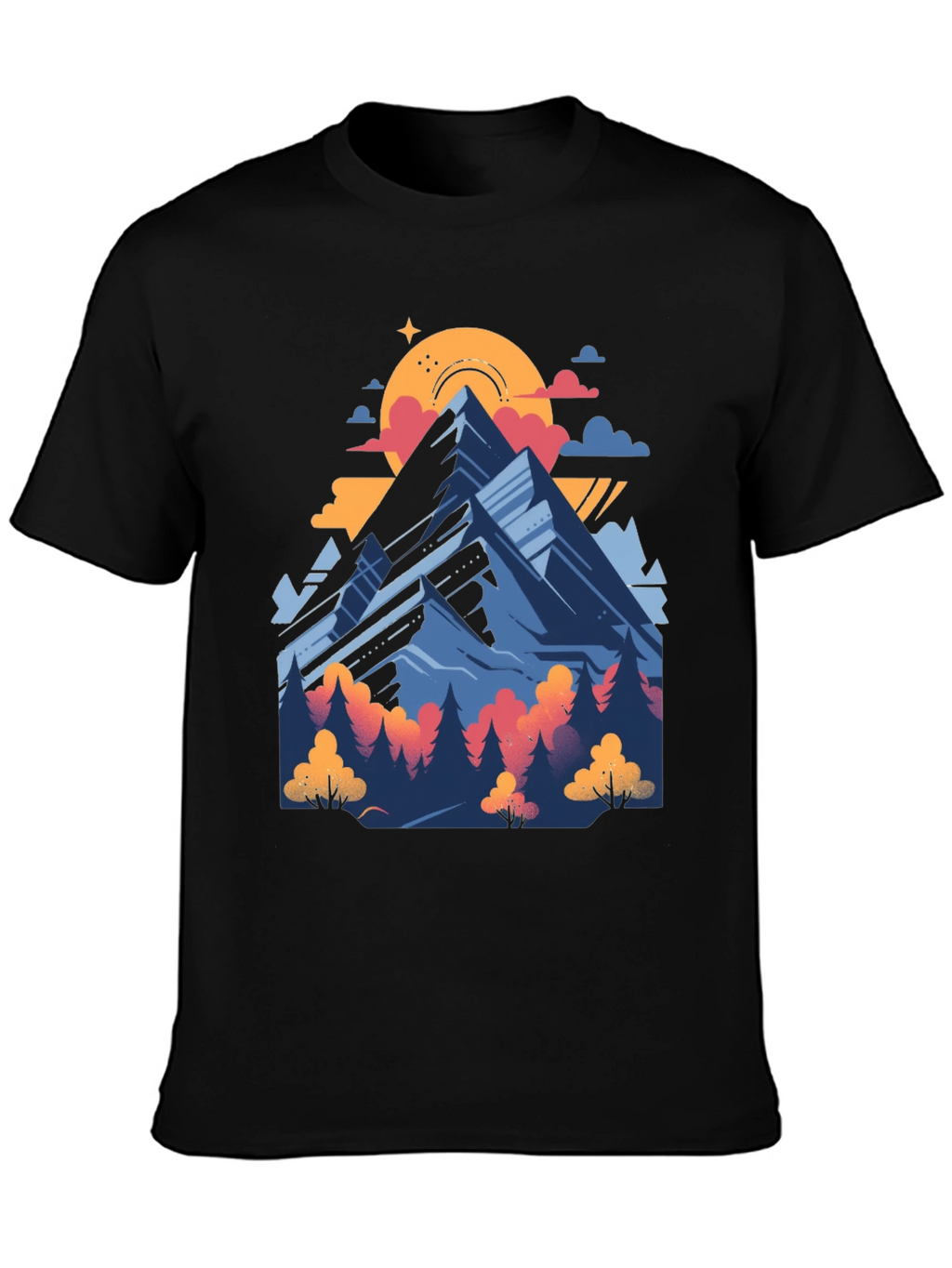 Mountain Graphic Tee - Nature Adventure Shirt