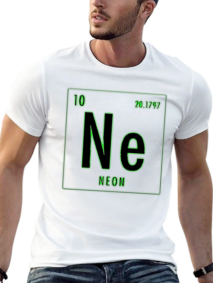 Neon Element Graphic Print T-Shirt