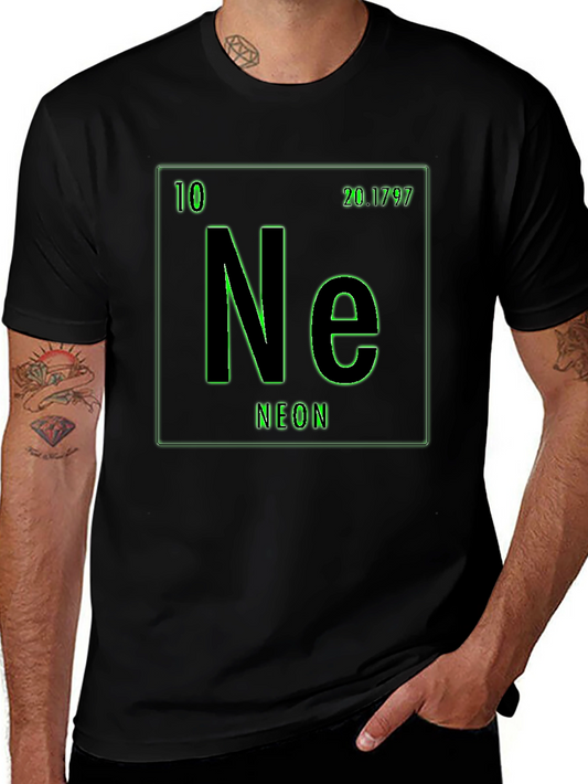 Neon Element Graphic Print T-Shirt