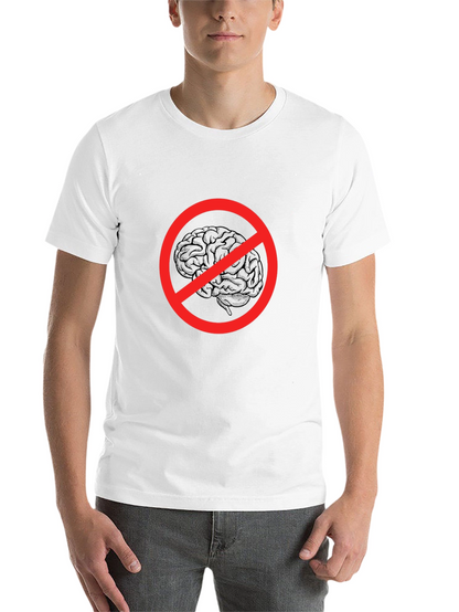 No Brainer Graphic Tee - Funny Novelty T-Shirt