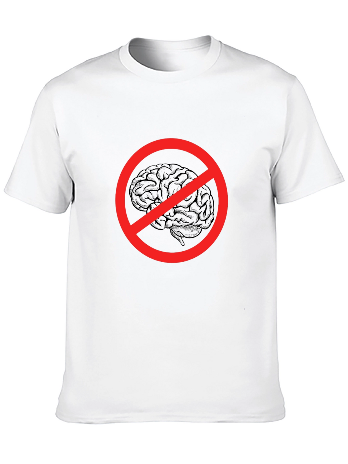 No Brainer Graphic Tee - Funny Novelty T-Shirt