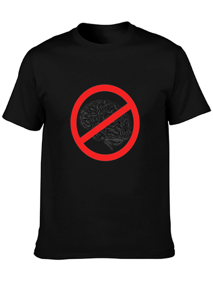 No Brainer Graphic Tee - Funny Novelty T-Shirt
