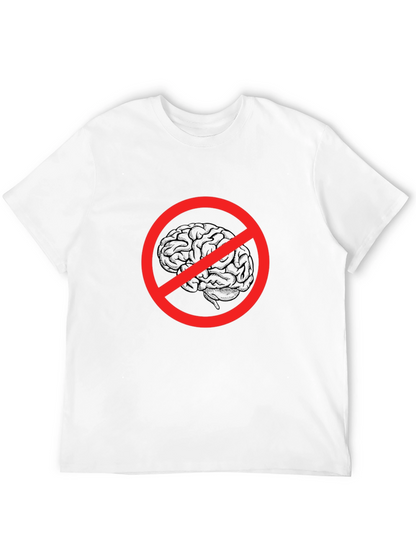 No Brainer Graphic Tee - Funny Novelty T-Shirt