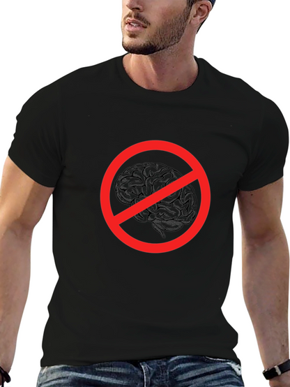 No Brainer Graphic Tee - Funny Novelty T-Shirt