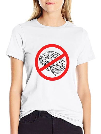 No Brainer Graphic Tee - Funny Novelty T-Shirt