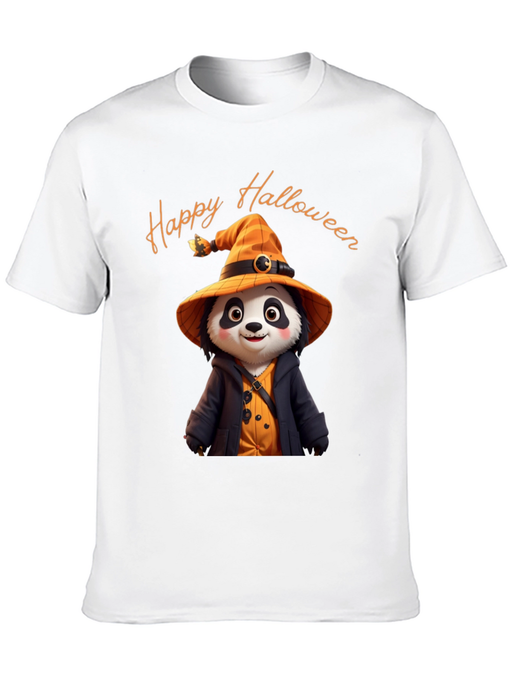 Happy Halloween Panda Witch T-Shirt